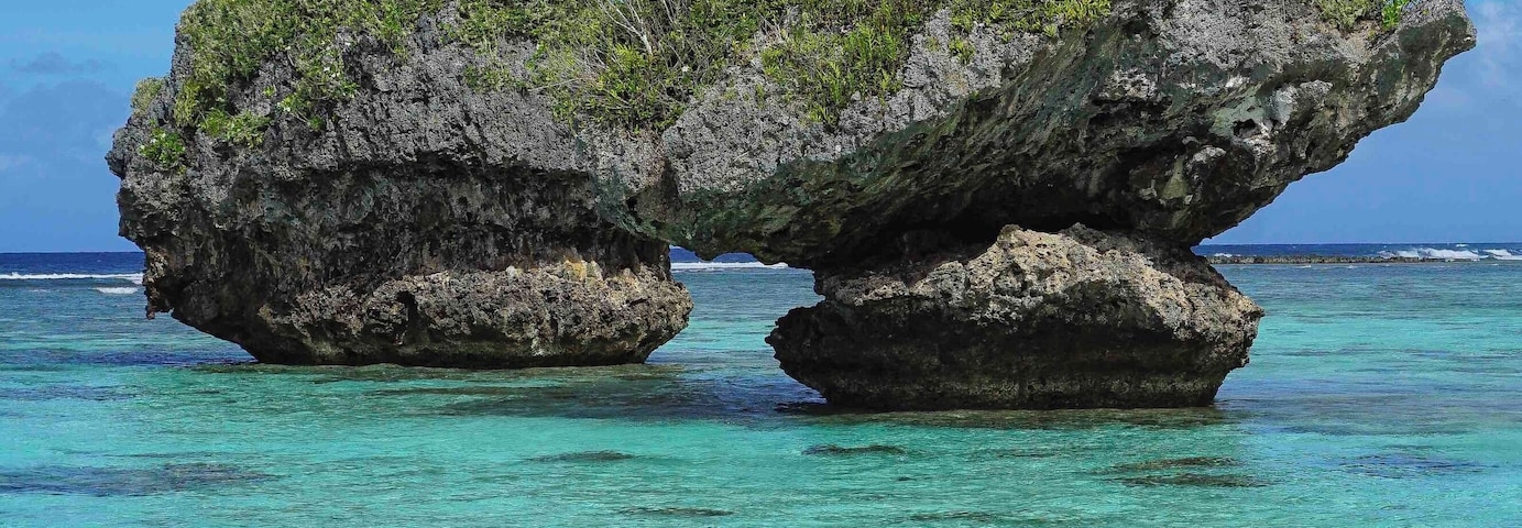 Mushroom Rocks at Hila’an Beach, Guam #adventure
