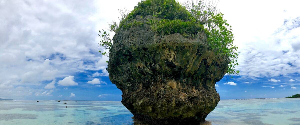 Mushroom Rock near Tanguisson Beach, Guam