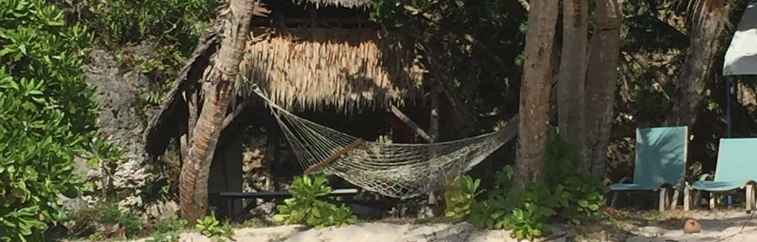 A small hut on one of the private beaches near Ritidian Point.