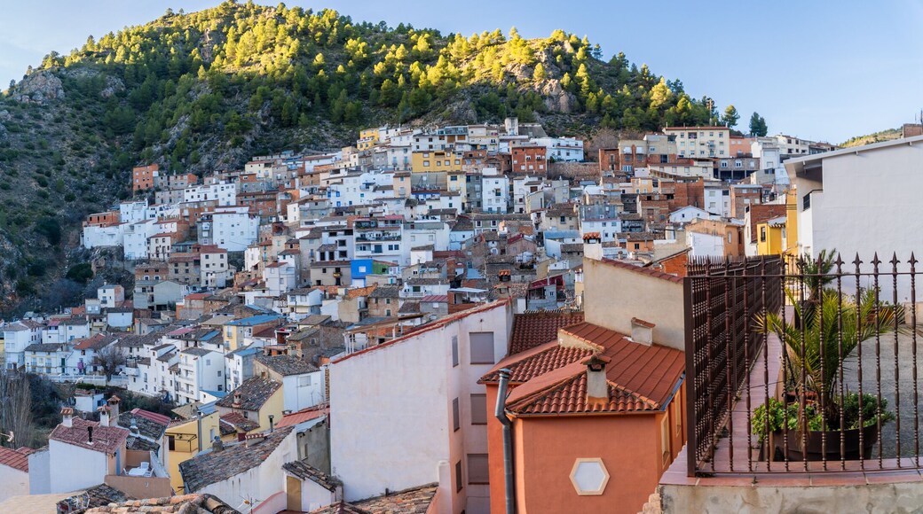 Panoramic view to Bogarra town, in Albacete Castilla la Mancha, Spain