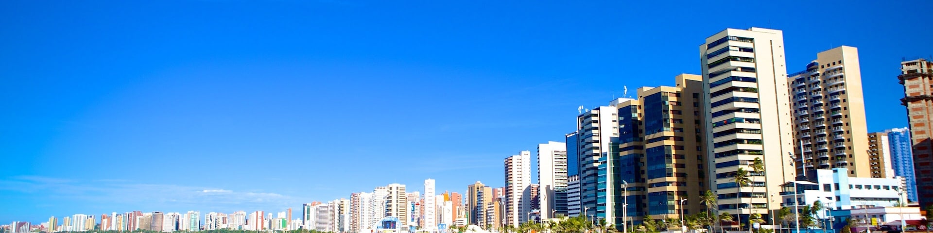 Fortaleza featuring a beach, a high rise building and cbd