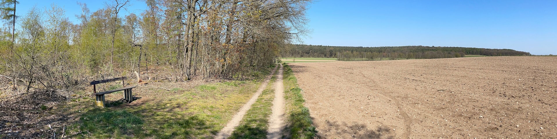 Panorama from the MTB trail around Zeddam in Montferland