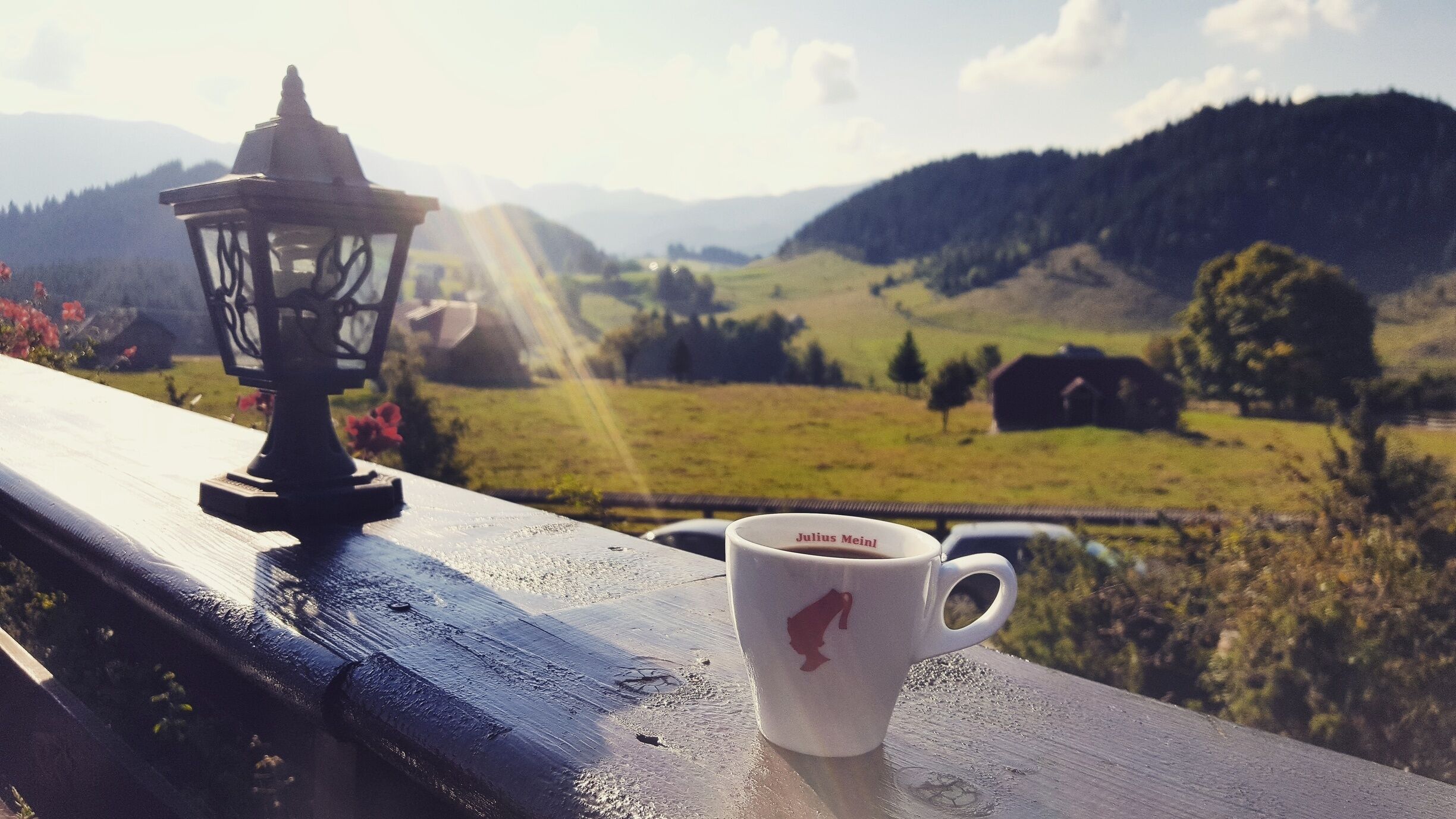 Mornings like this. 
Cheile Gradistei in Romania is a perfect place to relax. It is so peaceful and the view is wonderful. There is a cute tea shop (T-shop). A book, a cup of tea and a great view make the perfect blend!