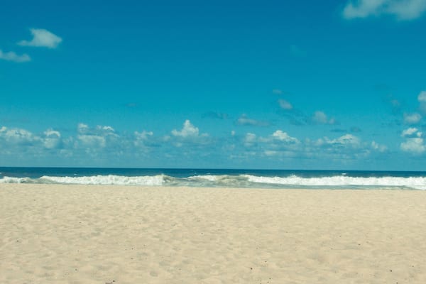 Praia do Futuro, in the eastern area of Fortaleza, Ceara. Northeast of Brazil.