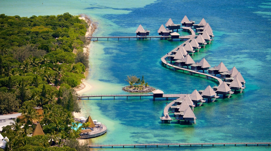 Ilot Maitre which includes a luxury hotel or resort, coral and general coastal views