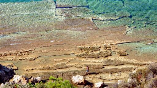 A man walking on water. The photo was taken near Metalia beach on the way Pefkari-Limenaria, Thassos island, Greece.
#blue