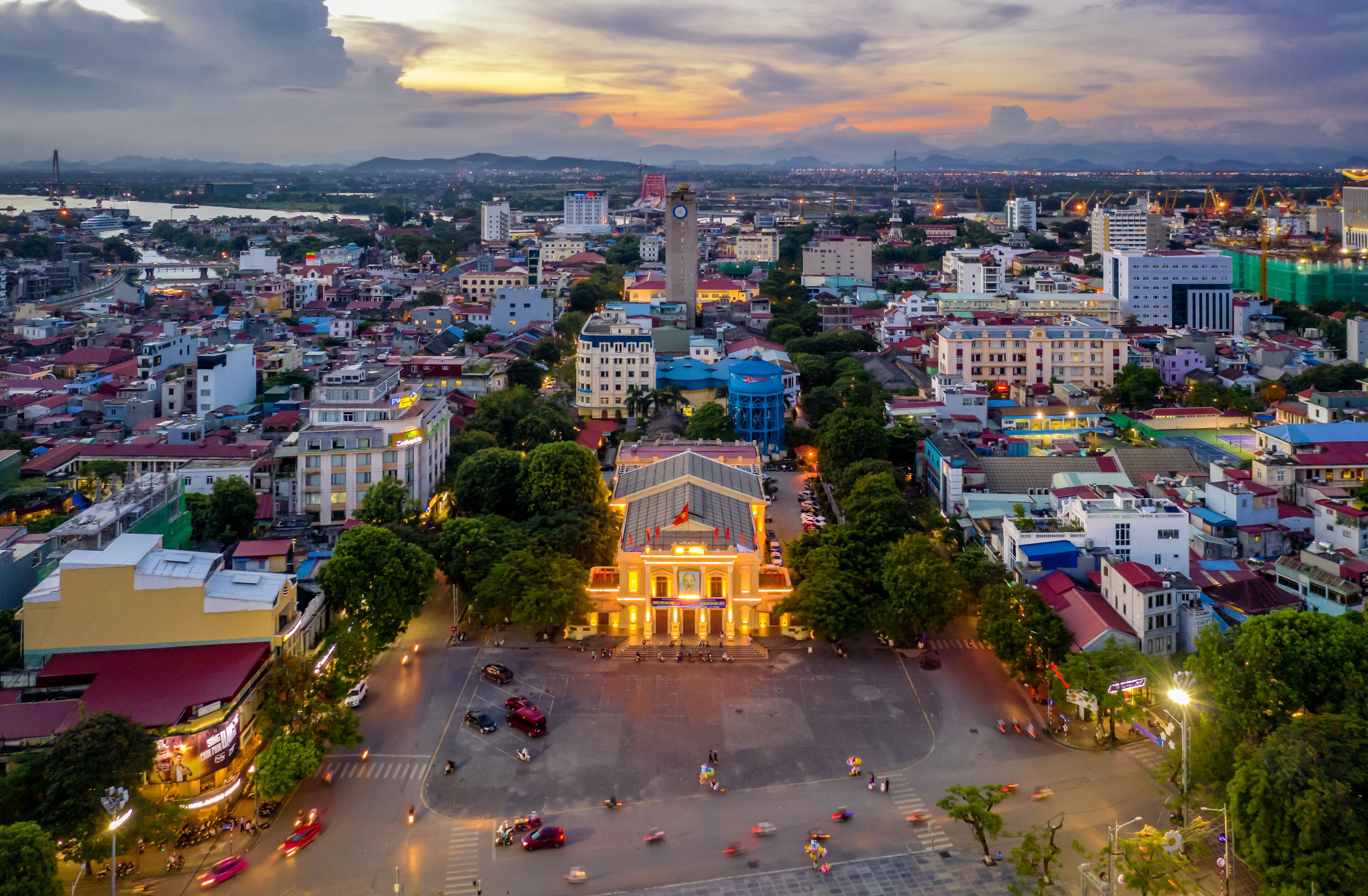 July 27/2019 late afternoon at Haiphong opera house, Vietnam