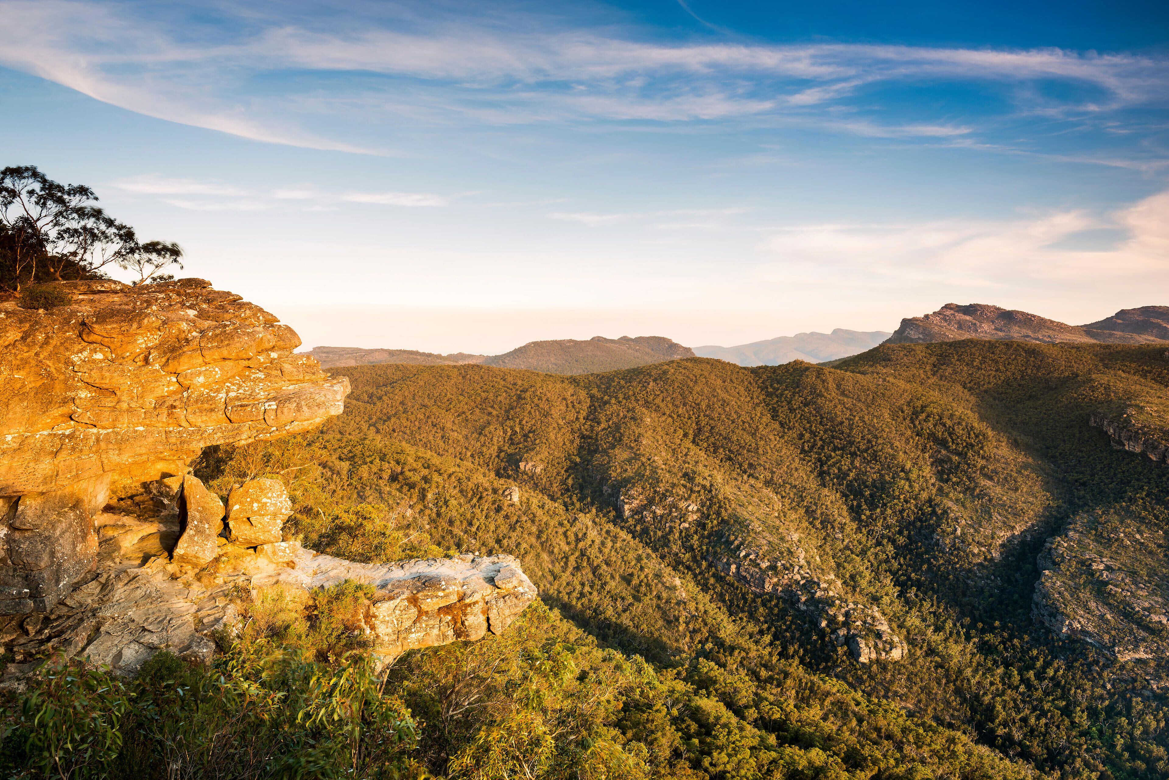 EY63B0 The Balconies lookout in the Grampians National Park, Victoria, Australia