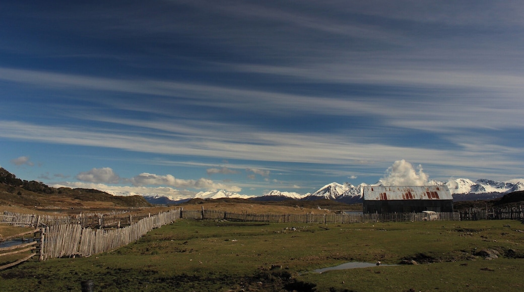 Gorgeous farm house under a gorgeous sky. It's ALWAYS golden hour this far south!