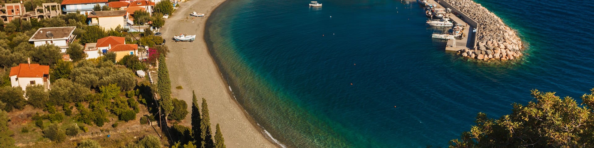 Sambatiki beach in Greece