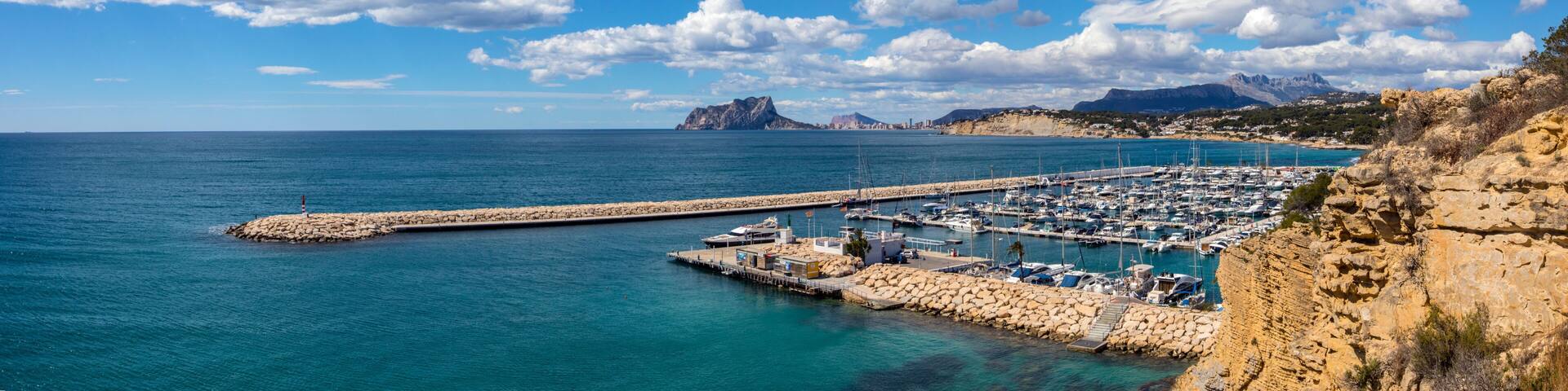 View from Moraira in Spain
