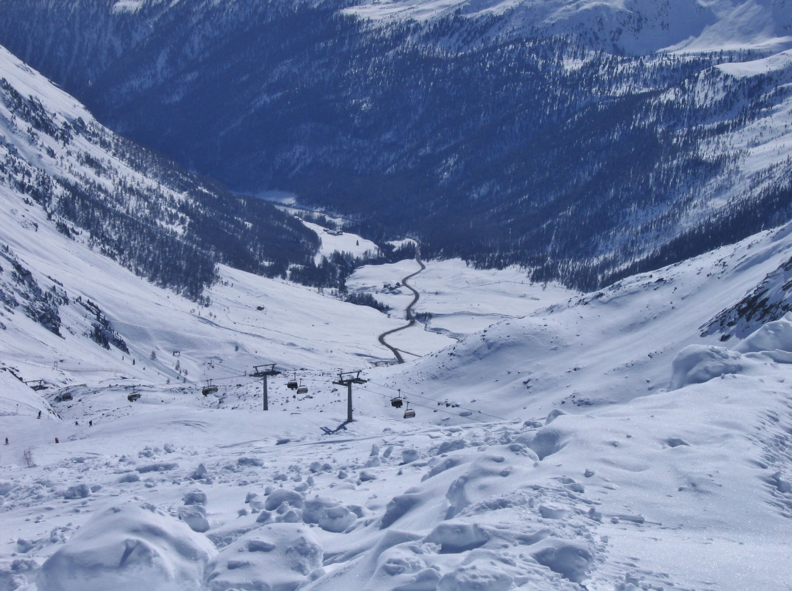 Skigebiet Schnalstaler Gletscher, Ski resort Val Senales