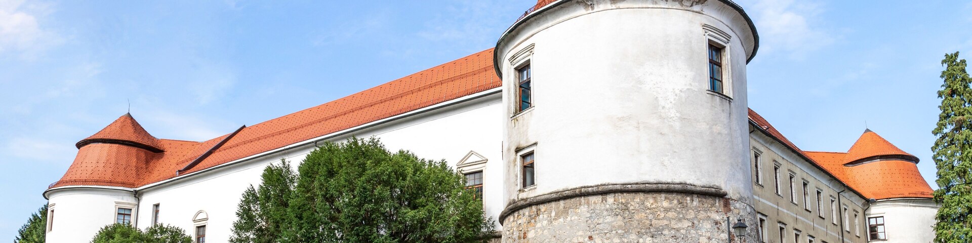 Brezice, Slovenia, 02/08/2019, Brezice Castle in Slovenia