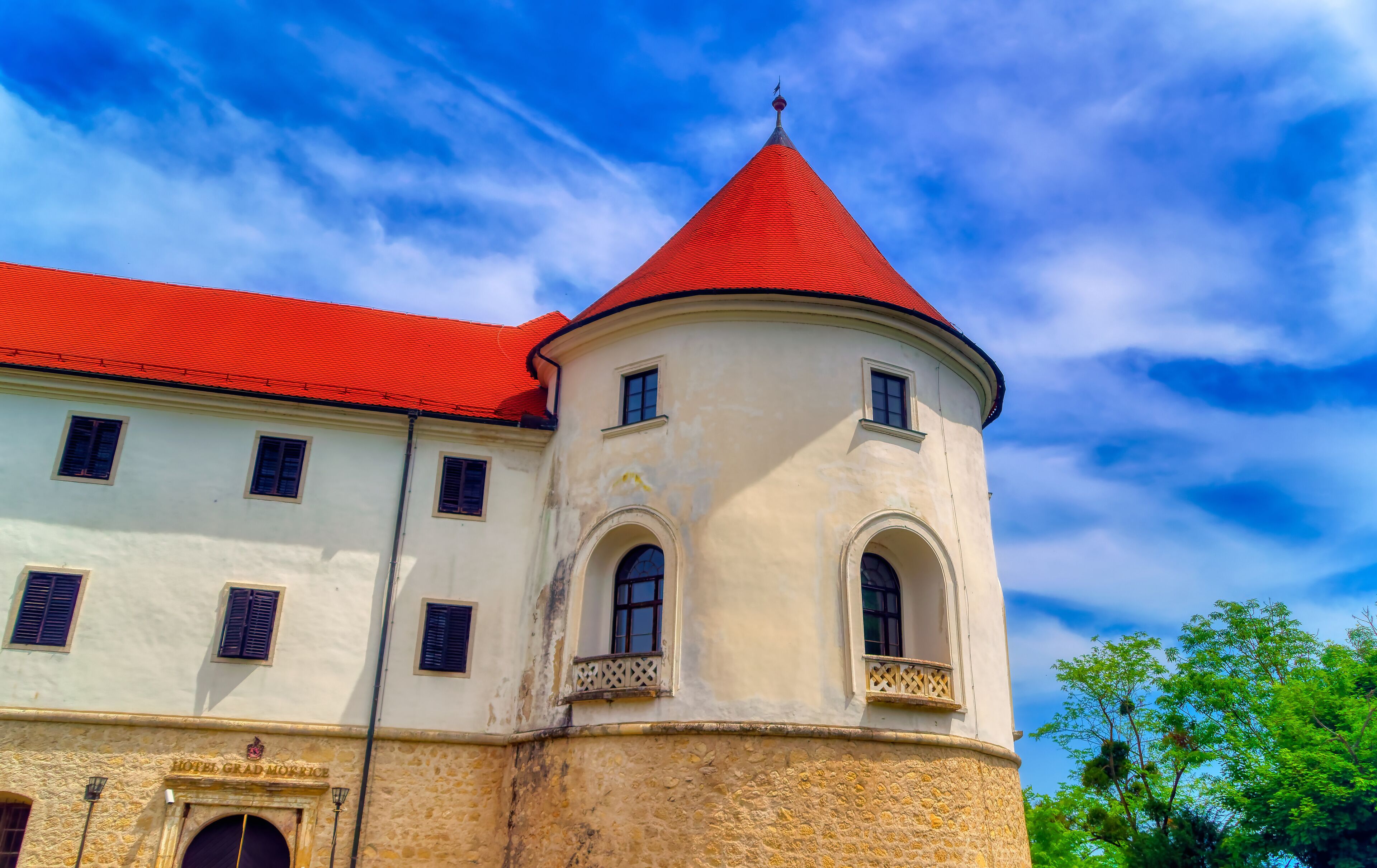 Brezice medieval castle in Mokrice Slovenia.