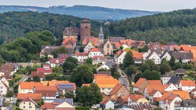 Germany, Trendelbur is a romantic village in northern Hesse, dominated by a medieval castle