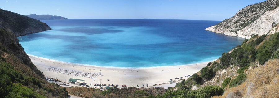 Hidden #beach on the island.The shades of the water was so unique. Have never seen anything like it before.