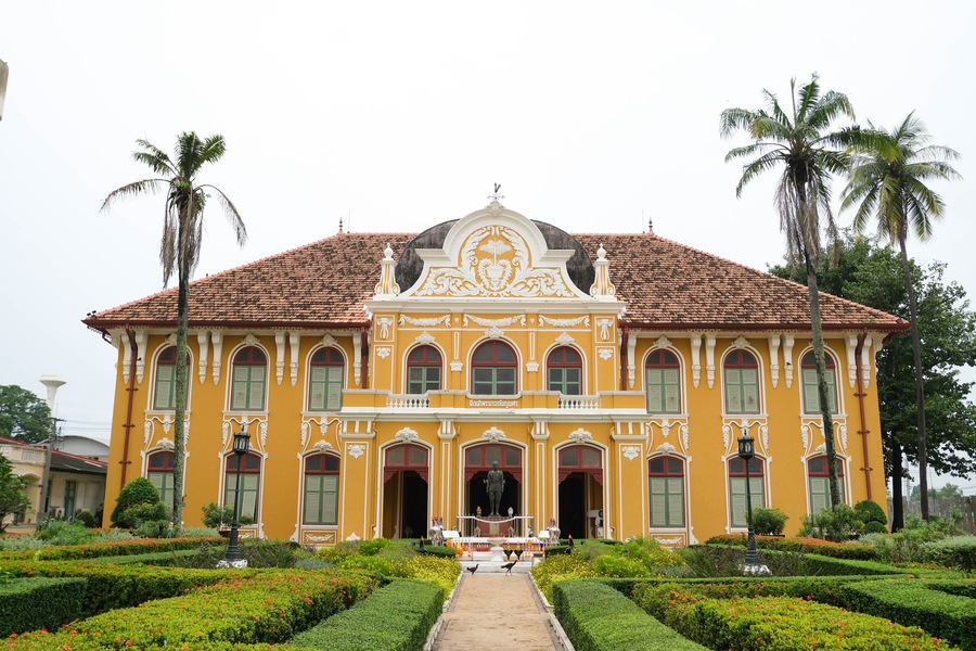 Front of Chao Phraya Abhaibhubejhr Building, Vintage Thai building