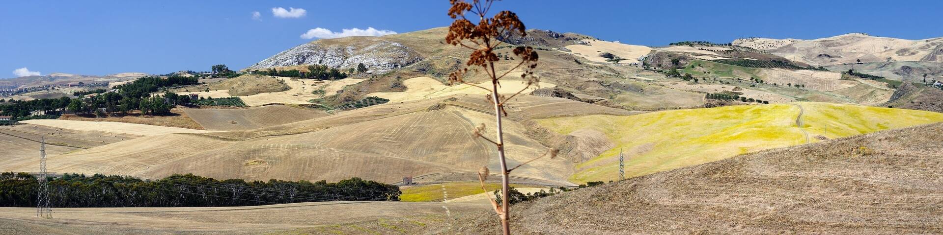 Sicily country, Caltanissetta - Agnone district, Italy