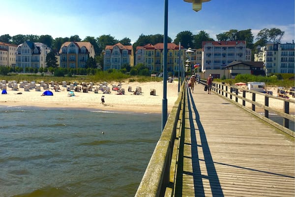Resort Architecture at Bansin, Usedom Island in the Baltic Sea