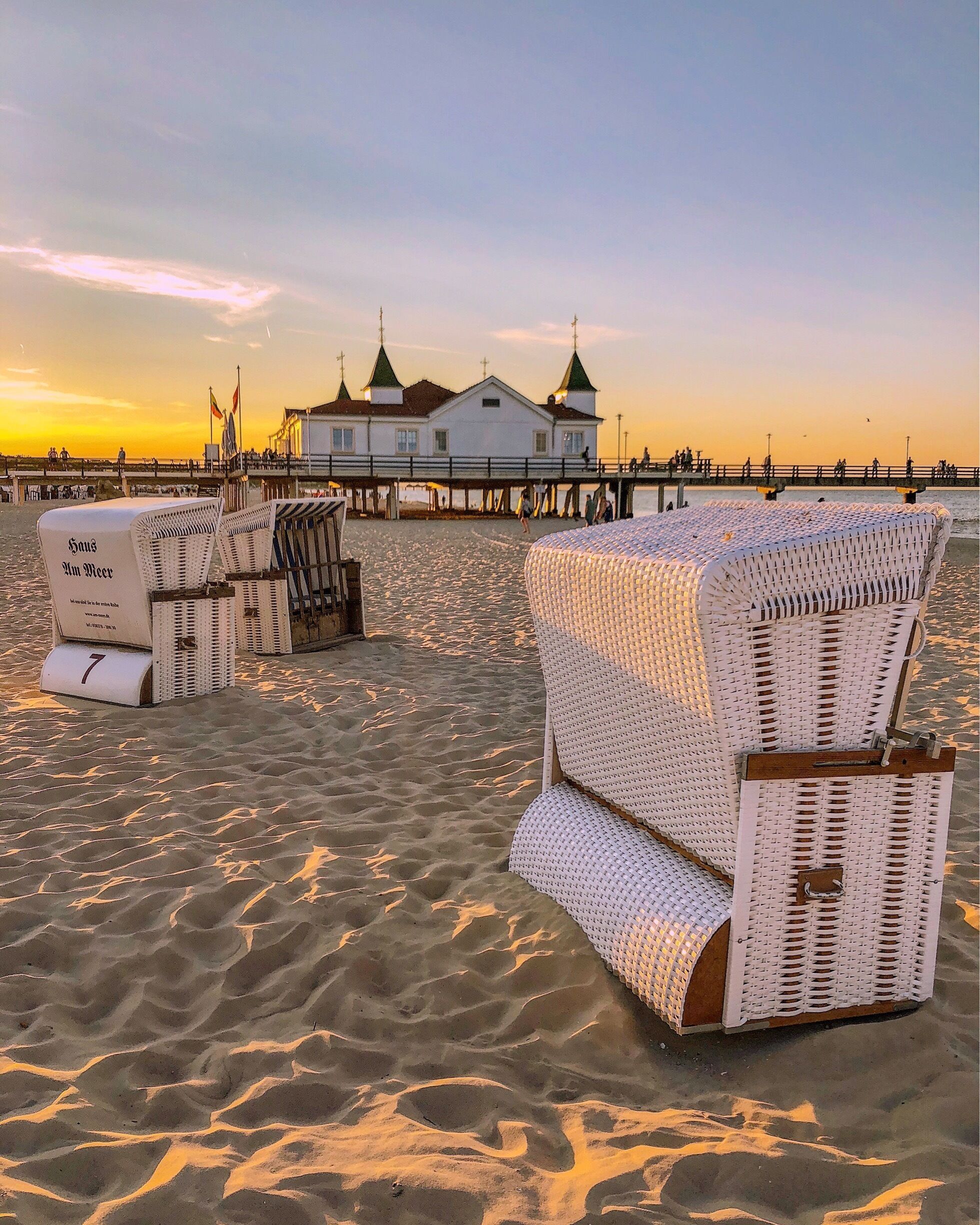 Seebrücke Ahlbeck, Usedom Island, Baltic Sea, Germany
#Golden