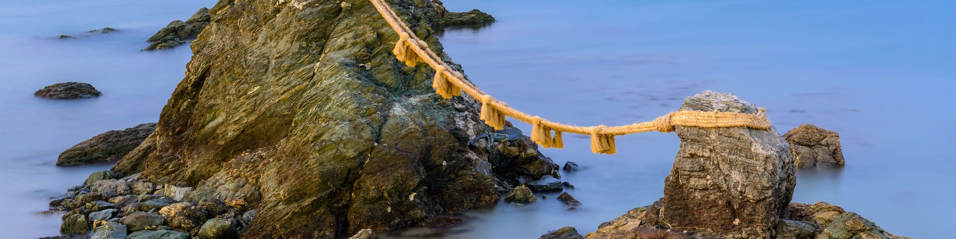 Meoto Iwa Wedded Rocks of Ise, Japan.