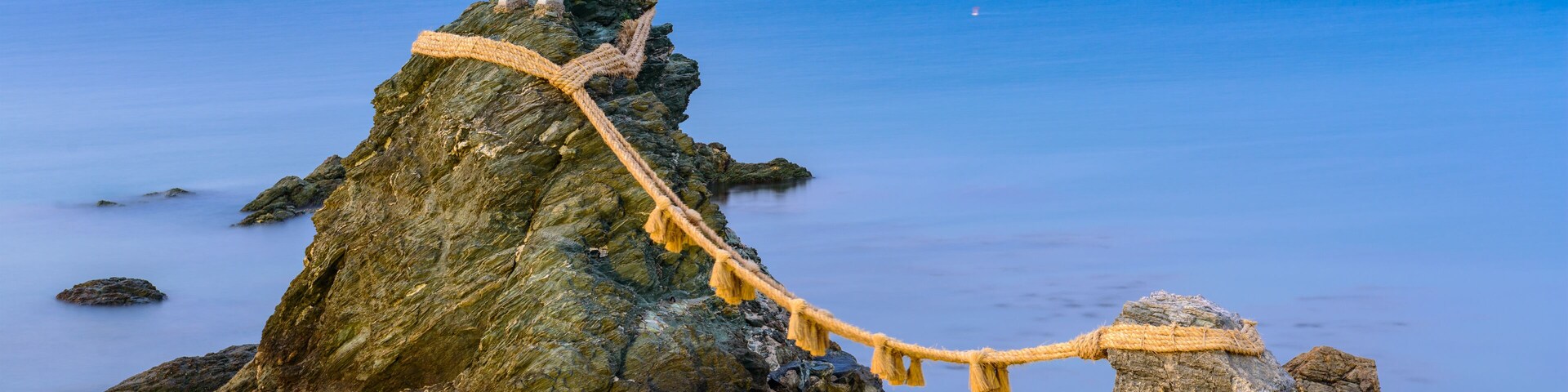 Meoto Iwa Wedded Rocks of Ise, Japan.