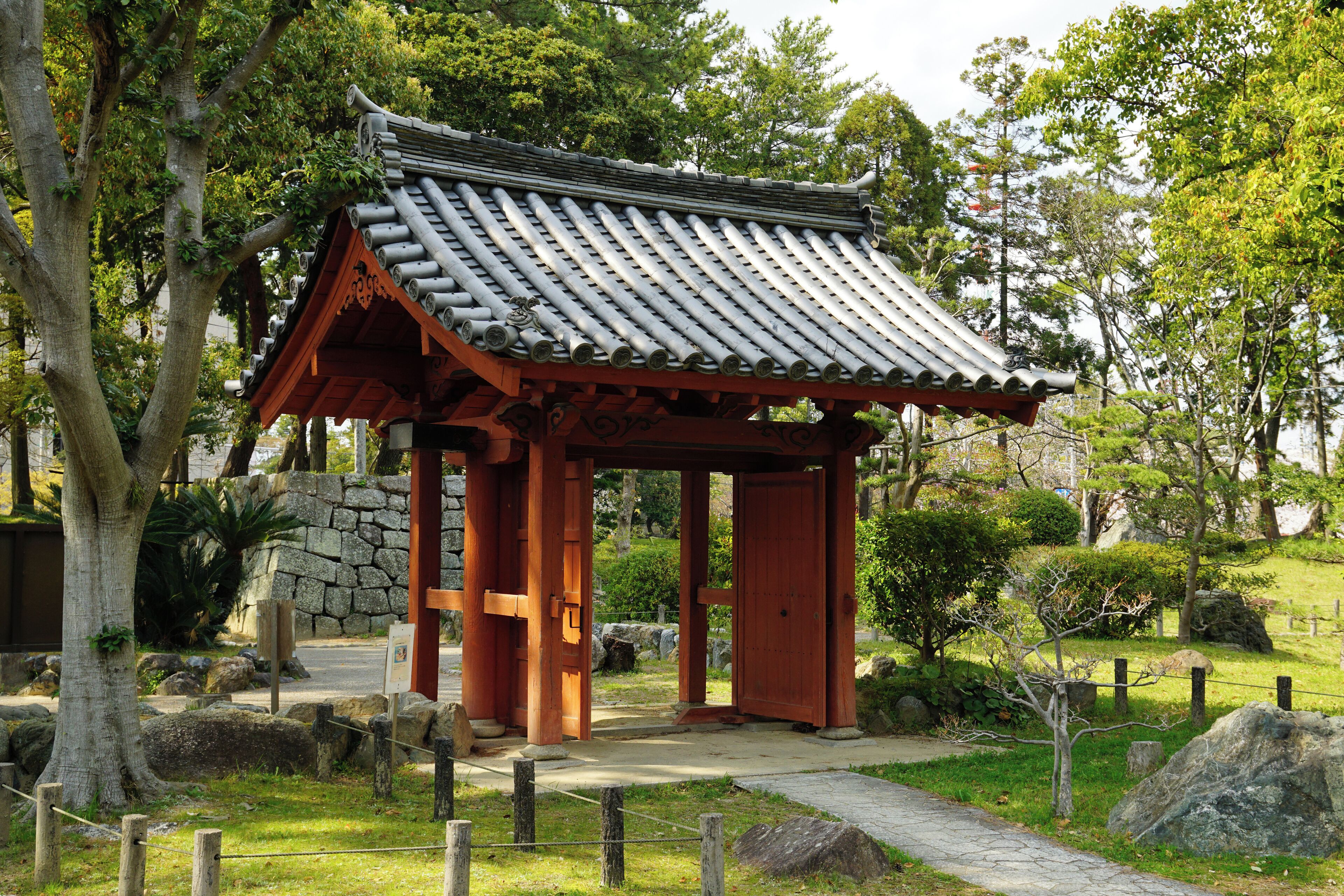Tsu Castle in Tsu, Mie prefecture, Japan.