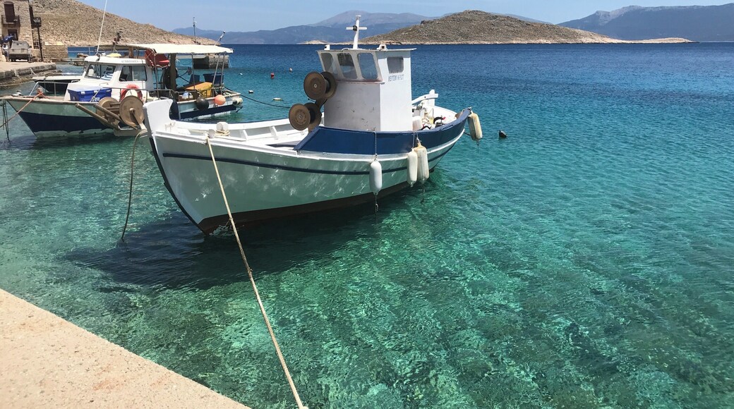 Tranquil island of Chalki, Greece