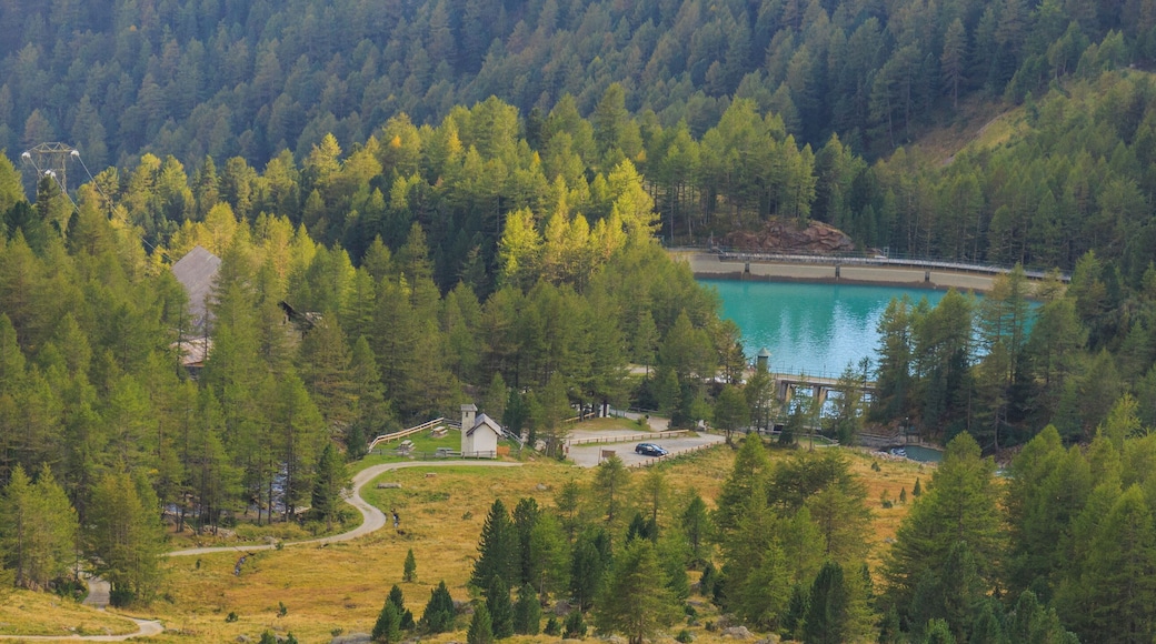 Mountain hiking of parking in power station Malga Mare to Lago Lungo (2553m).