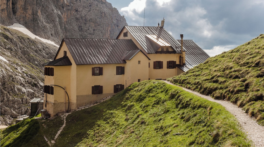 Rückseite der Grasleitenhütte, Südtirol.