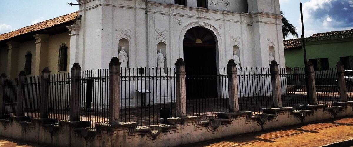 It's not an official Honduran town until you find the church next to the plaza. Delicious comidas típicas are found directly across the street.