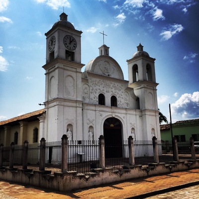 It's not an official Honduran town until you find the church next to the plaza. Delicious comidas típicas are found directly across the street.