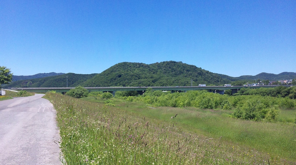 Chikabumiohashi Bridge, in Asahikawa, Hokkaido, Japan