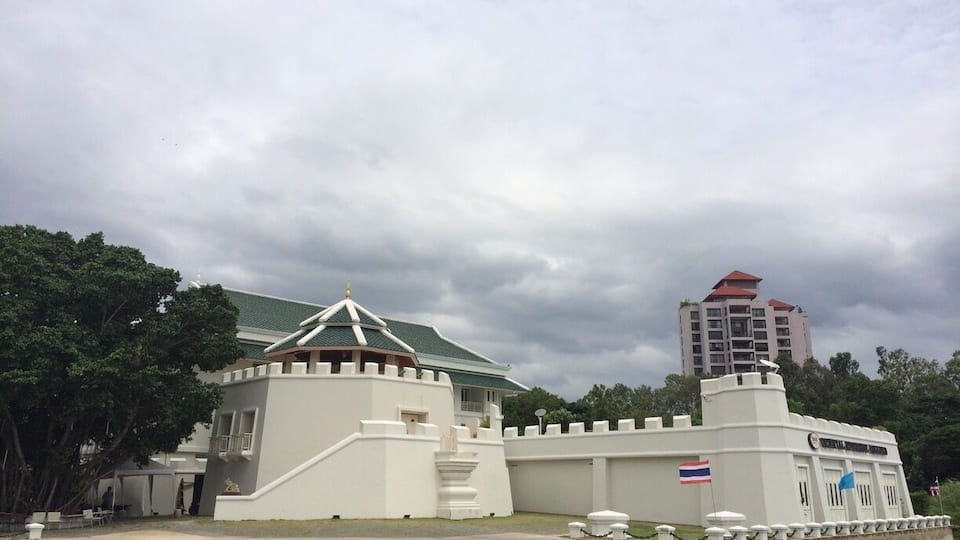 This is actually a part if a riverside hotel. Built like an old fort, it is a new structure that adds a colonial-era charm to the place.