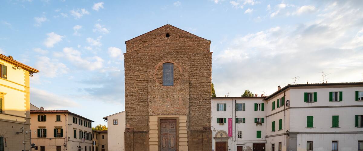 Brancacci Chapel which includes heritage architecture, a church or cathedral and a sunset