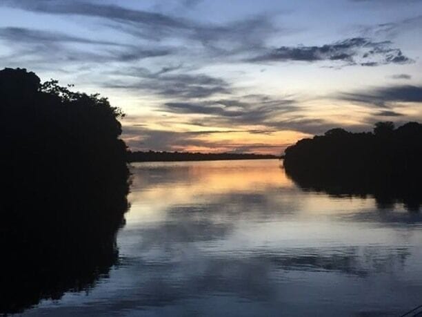A sunset on the Rio Negro branch of the Amazon River in Brazil. The sunsets were some of the most breathtaking I’ve ever seen. 

#sunset #brazil #amazon #southamerica #nature #southamerica #rainforest #travel