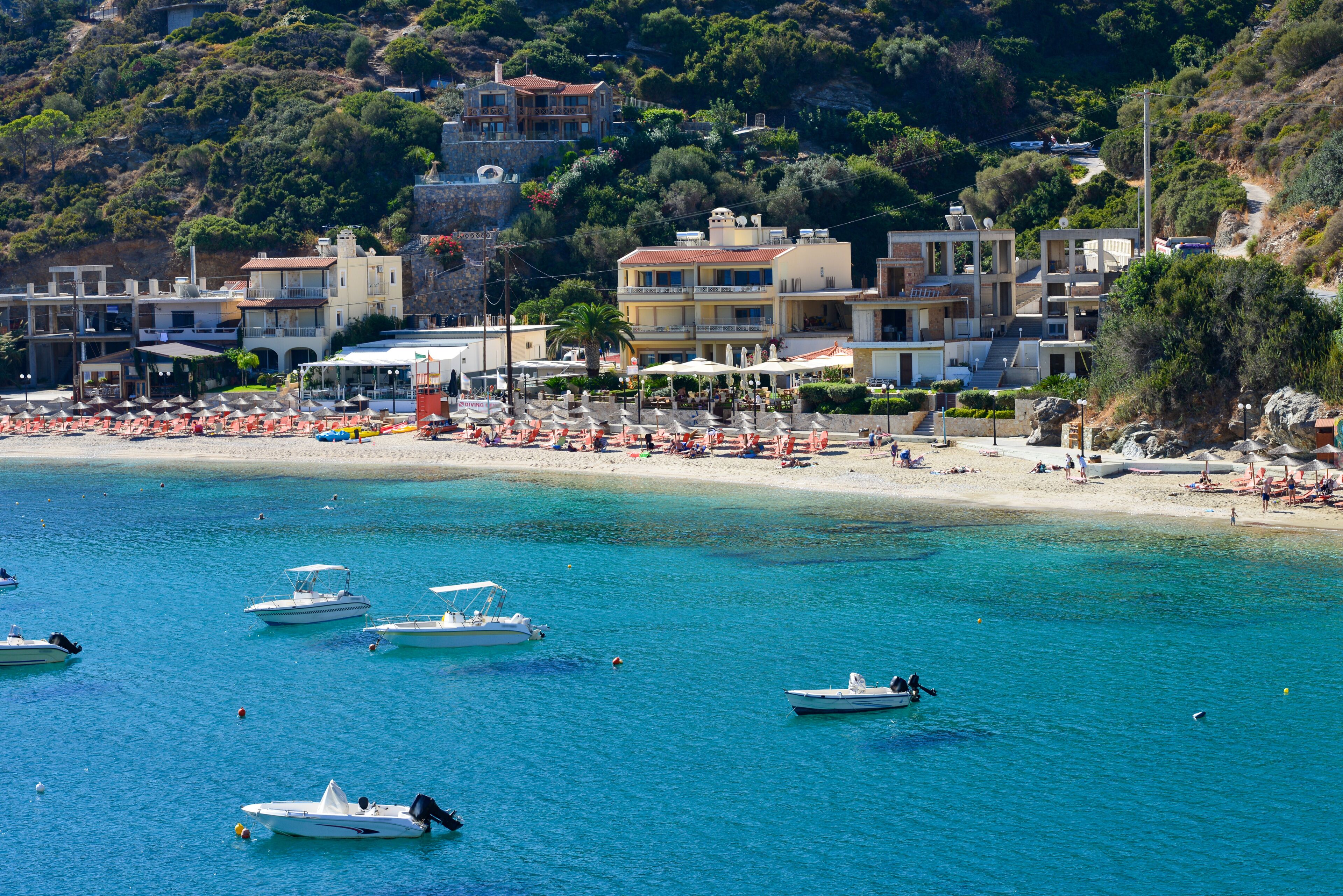Badestrand in Ligaria (Gazi), Kreta 