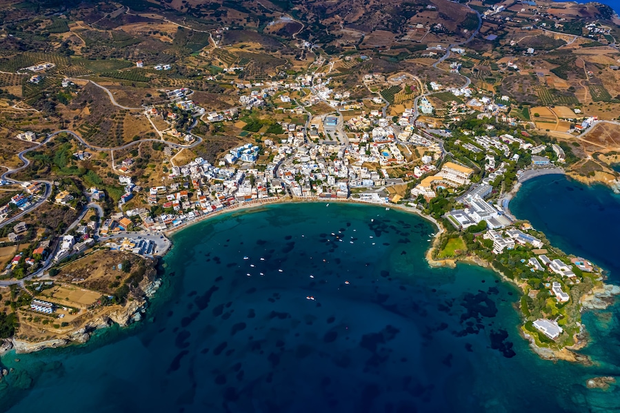 Agia Pelagia auf Kreta aus der Luft | Agia Pelagia in Crete in Greece from above