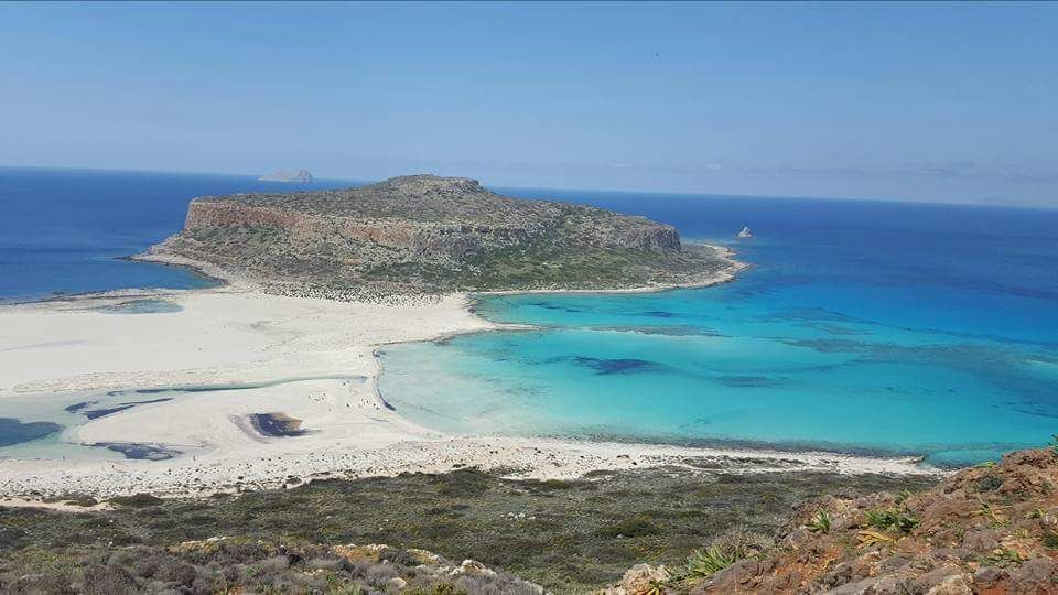 The paradise view of Balos Beach 