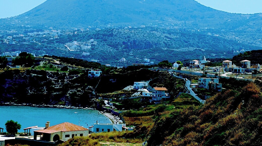 Beautiful area, Almirda, Crete with the bluest water and sky. Incredibly friendly people and they all have huge meals around 10 at night along the shoreline. Quaint, incredible and like something right out of a movie. Love it.