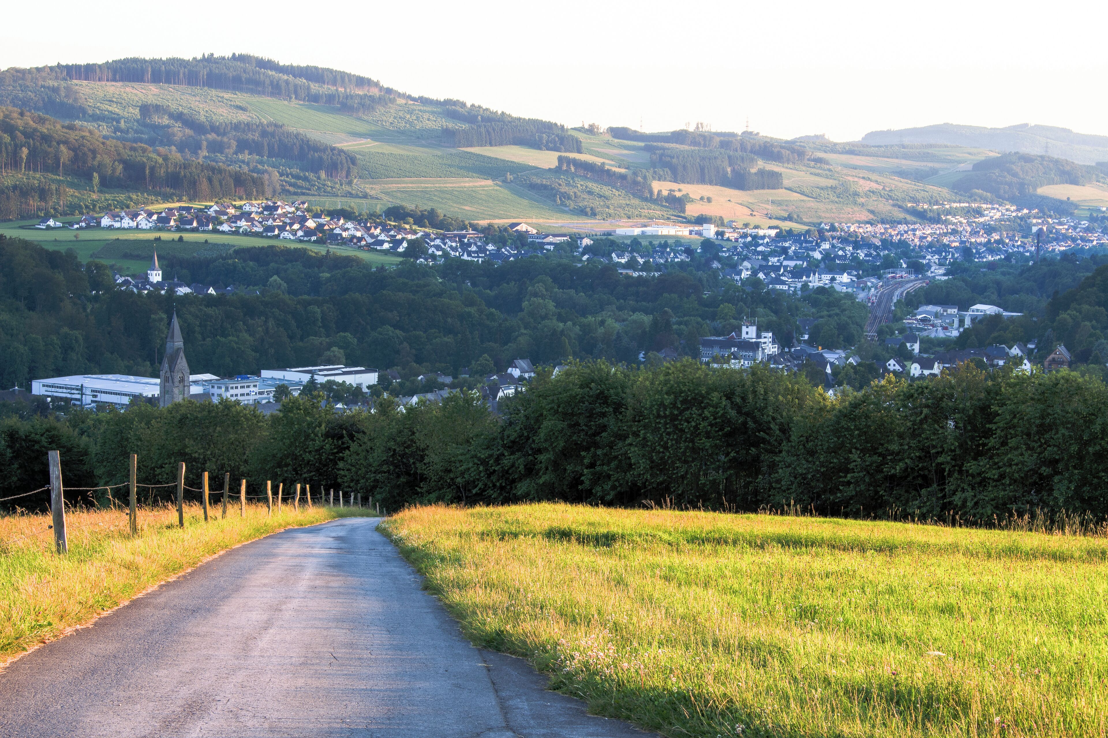 Blick auf Nuttlar, Bestwig, Hochsauerlandkreis, Nordrhein-Westfalen