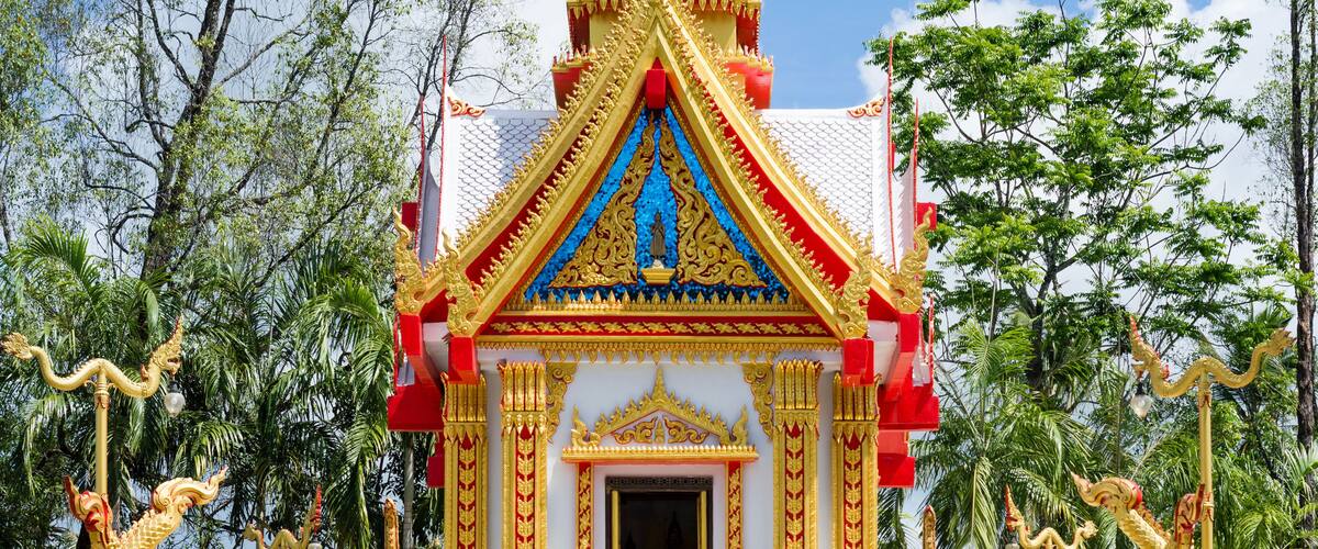 Wat Khlong Thom - traditional Thai Theravada Buddhism temple in Khlong Thom, Nuea, Krabi, Thailand