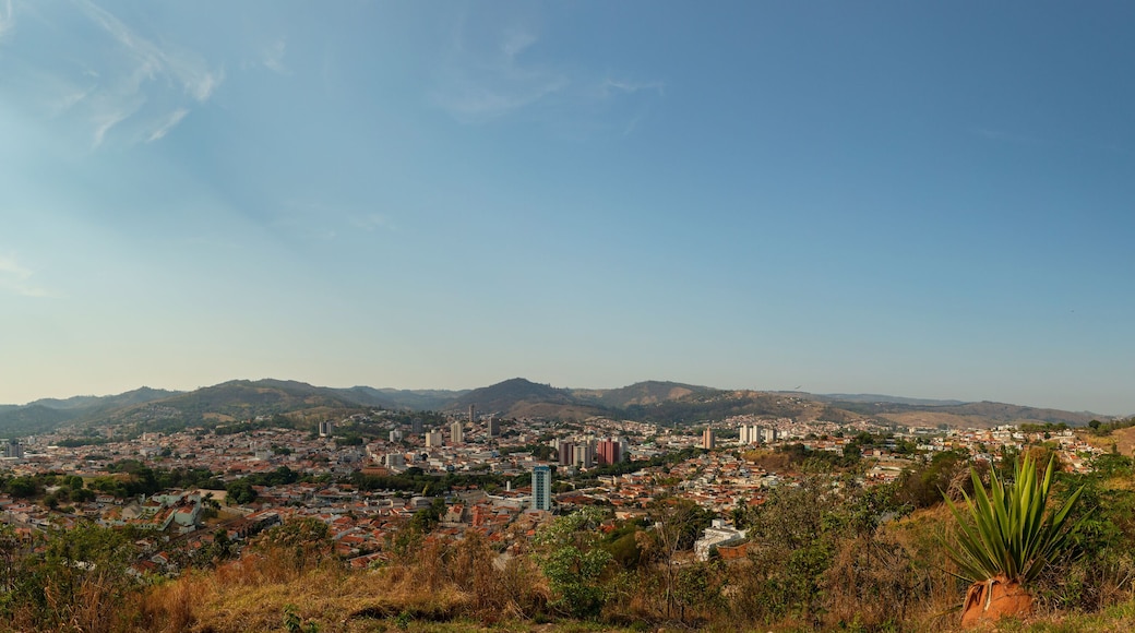 Panoramic aerial view of the city of Amparo, a city in São Paulo, Brazil