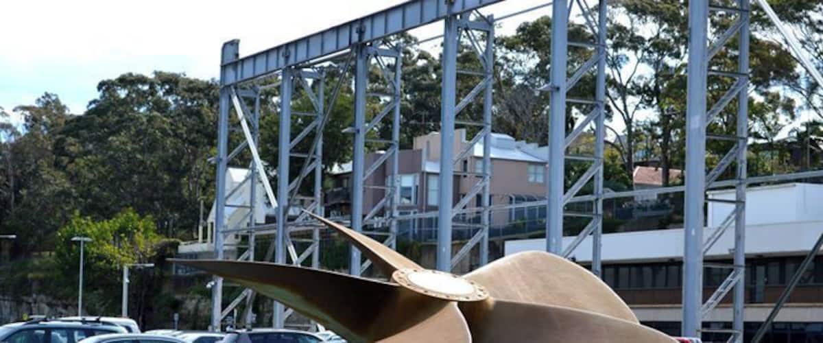 Was used to propel ships through the ocean... Now a sculpture...  I found this really appealing to see.