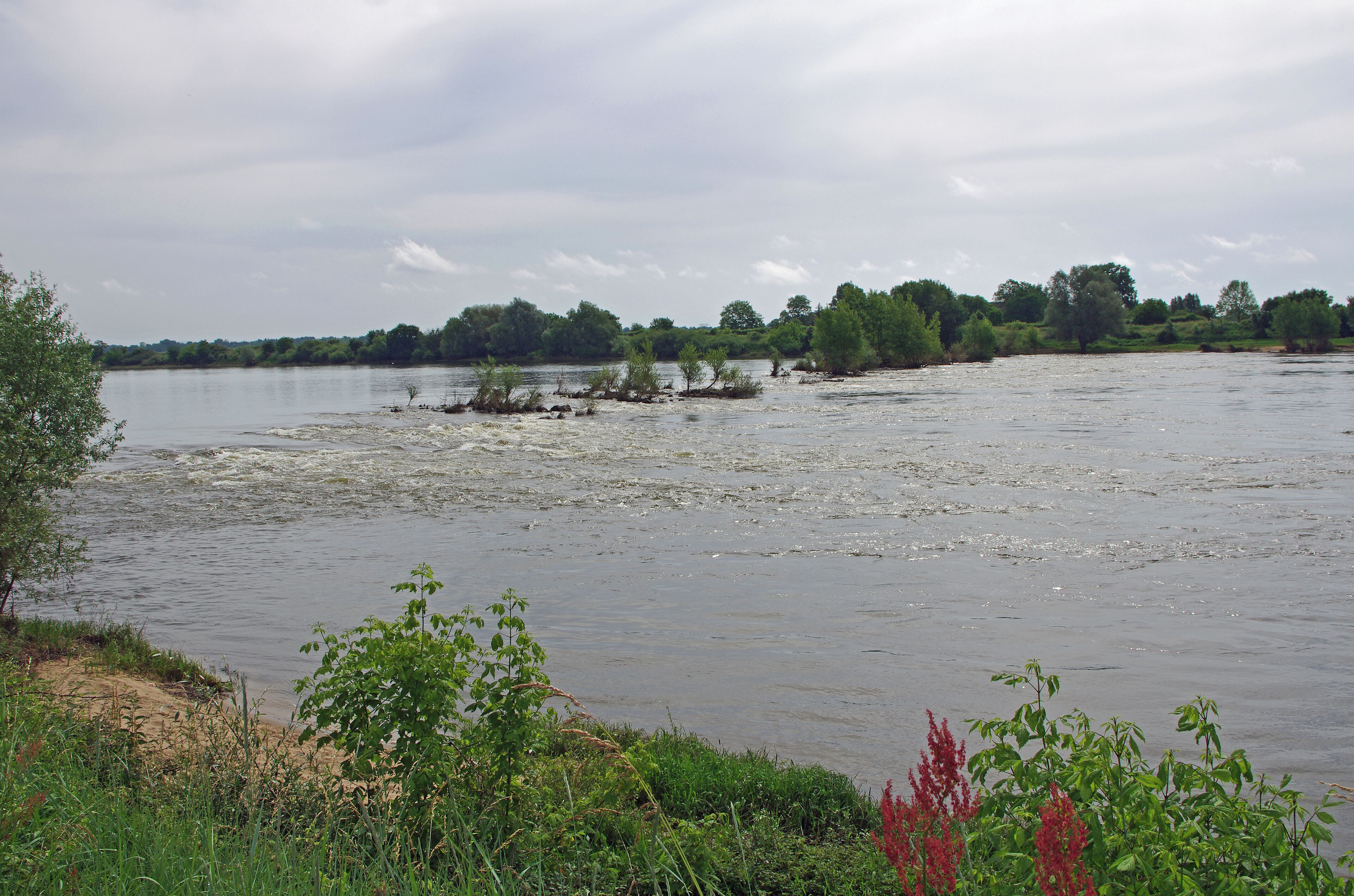Restes de l'ancien pont de Meung-sur-Loire. Mercredi 15 juin 1429. "le Duc Jean II d'Alençon, comme lieutenant général de l'armée du Roi, accompagné de la Pucelle, de messire Louis de Bourbon, comte de Vendôme, d'autres seigneurs, capitaines et gens en armes en grand nombre tant à pied qu'à cheval, partirent d'Orléans avec une importante quantité de vivres, de charroi et d'artillerie, le mercredi 15 du mois de juin, pour aller mettre le siège devant Beaugency, mais en voyant le pont de Meung-sur-Loire, combien les anglais l'avaient fortifiés et fortement défendu par des vaillant combattants, qui tentaient de bien le défendre. Malgré cette défense, le pont fut pris dans l'assaut, sans guère retarder l'armée."