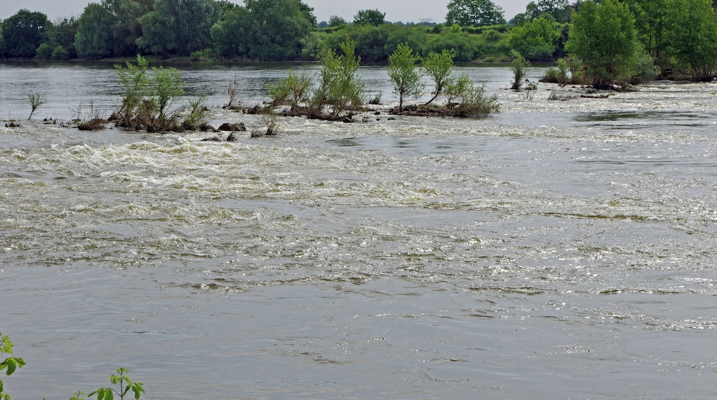 Restes de l'ancien pont de Meung-sur-Loire. Mercredi 15 juin 1429. "le Duc Jean II d'Alençon, comme lieutenant général de l'armée du Roi, accompagné de la Pucelle, de messire Louis de Bourbon, comte de Vendôme, d'autres seigneurs, capitaines et gens en armes en grand nombre tant à pied qu'à cheval, partirent d'Orléans avec une importante quantité de vivres, de charrue et d'artillerie, le mercredi 15 du mois de juin, pour aller mettre le siège devant Beaugency, mais en voyant le pont de Meung-sur-Loire, combien les anglais l'avaient fortifiés et fortement défendu par des vaillant combattants, qui tentaient de bien le défendre. Malgré cette défense, le pont fut pris dans l'assaut, sans guère retarder l'armée."
