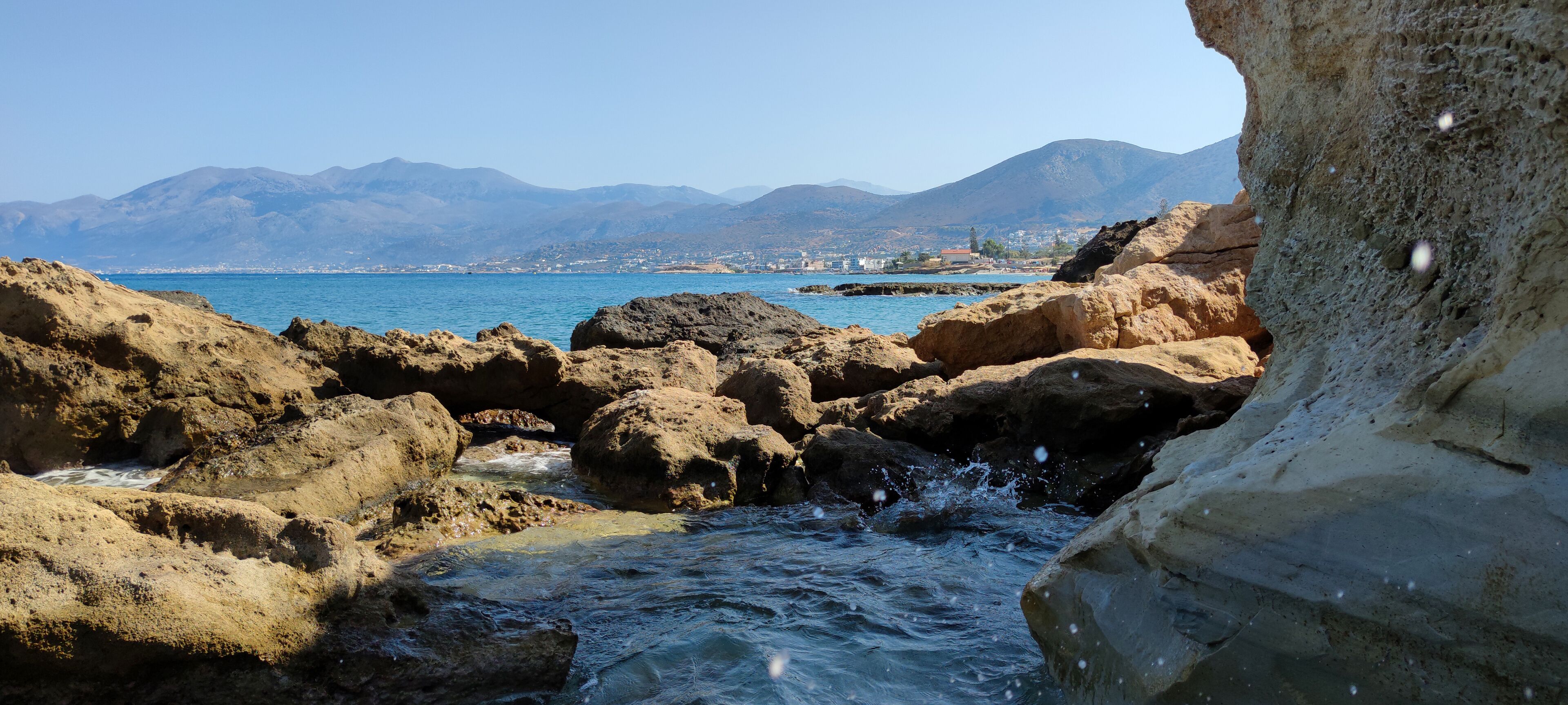 rocks on the shore of the sea