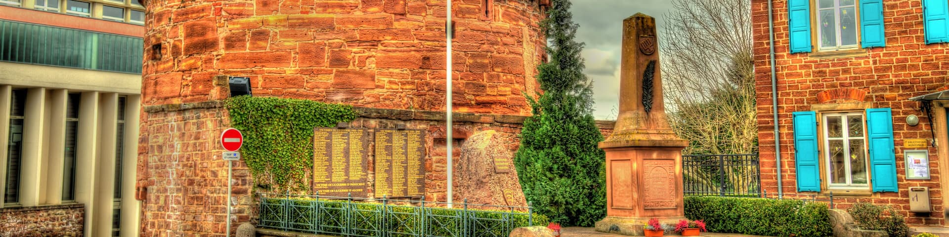 Monument to the victims of the war in Wasselonne - Alsace, Franc