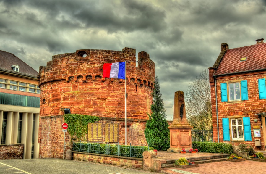 Monument to the victims of the war in Wasselonne - Alsace, Franc