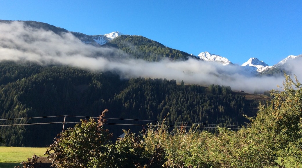 Nice weather in The Lesachtal Valley with fresh snow in october